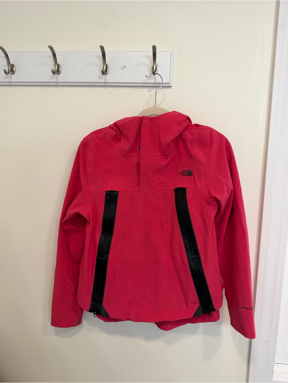 The North Face Hot Pink Gortex Hooded Shell Jacket